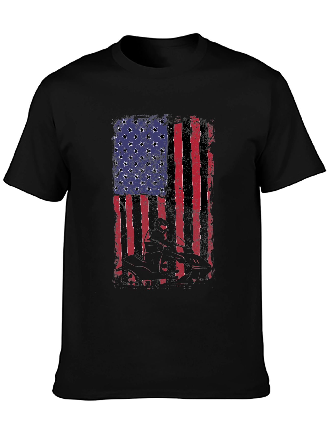 American Flag ATV Rider Graphic Tee