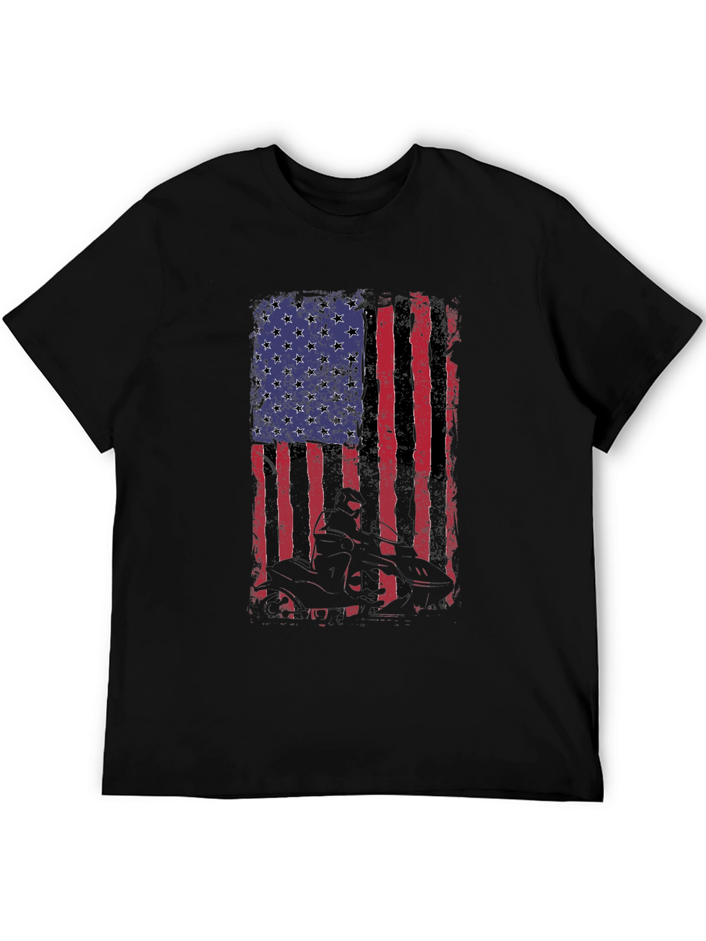 American Flag ATV Rider Graphic Tee