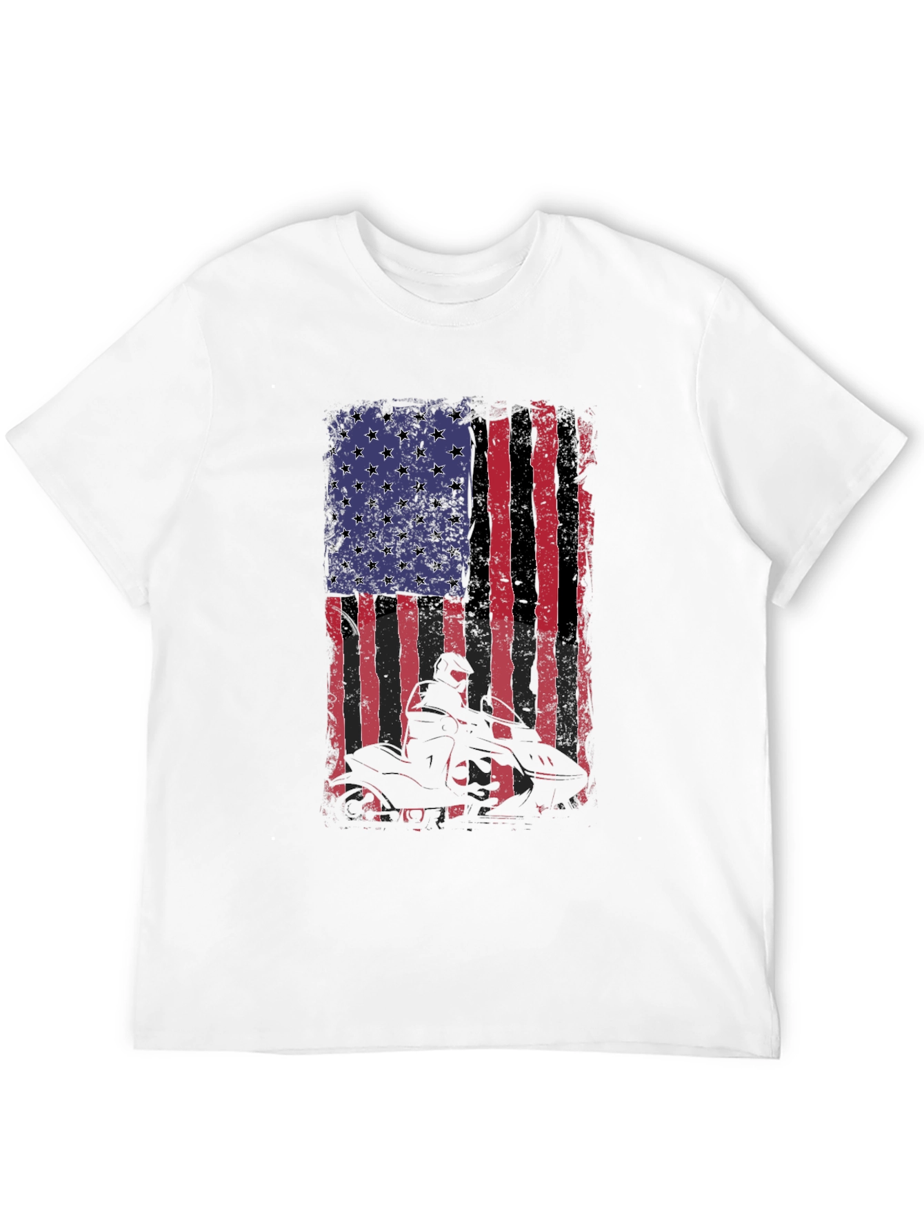 American Flag ATV Rider Graphic Tee