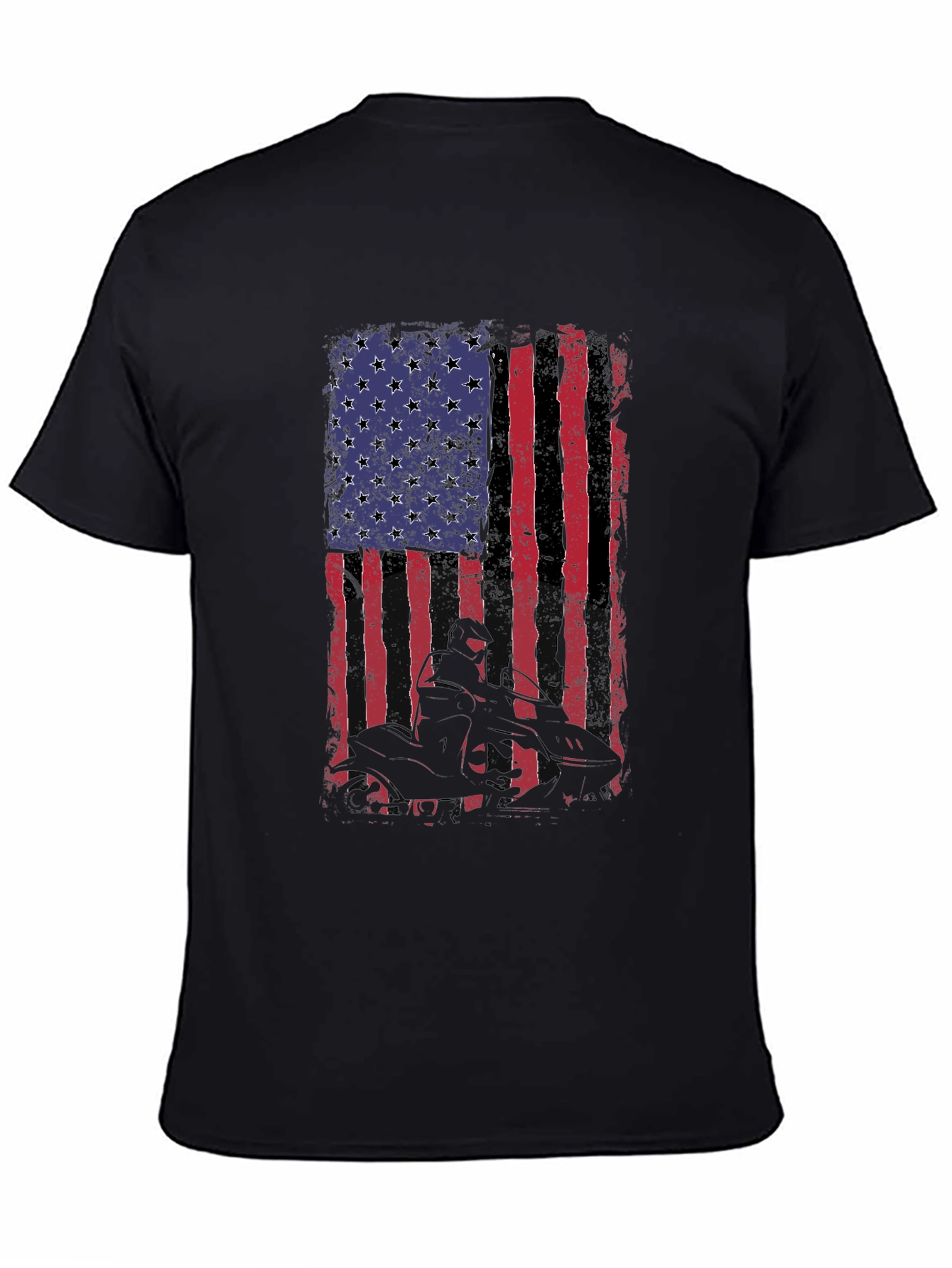 American Flag ATV Rider Graphic Tee