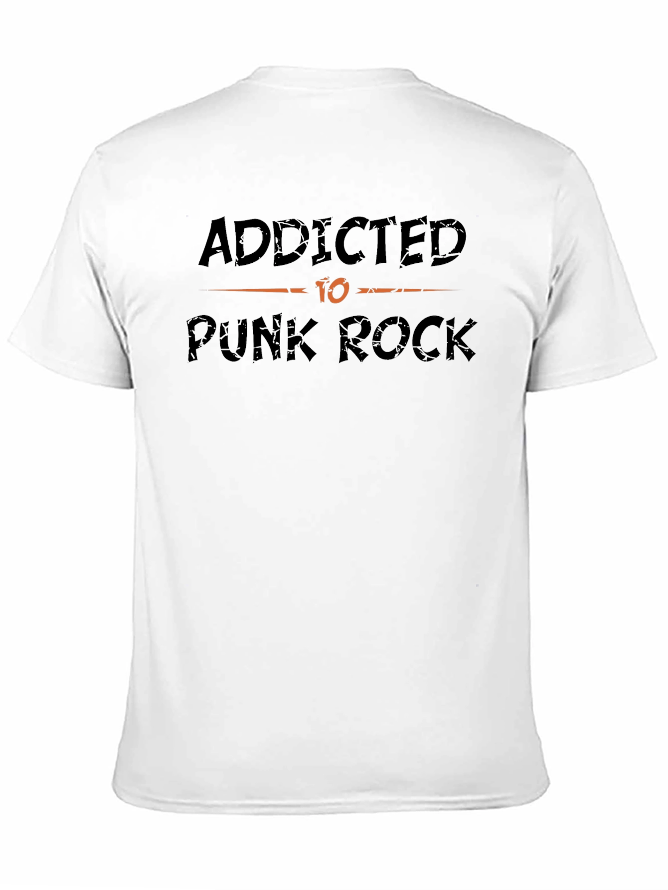 Addicted to Punk Rock Graphic Tee - Black