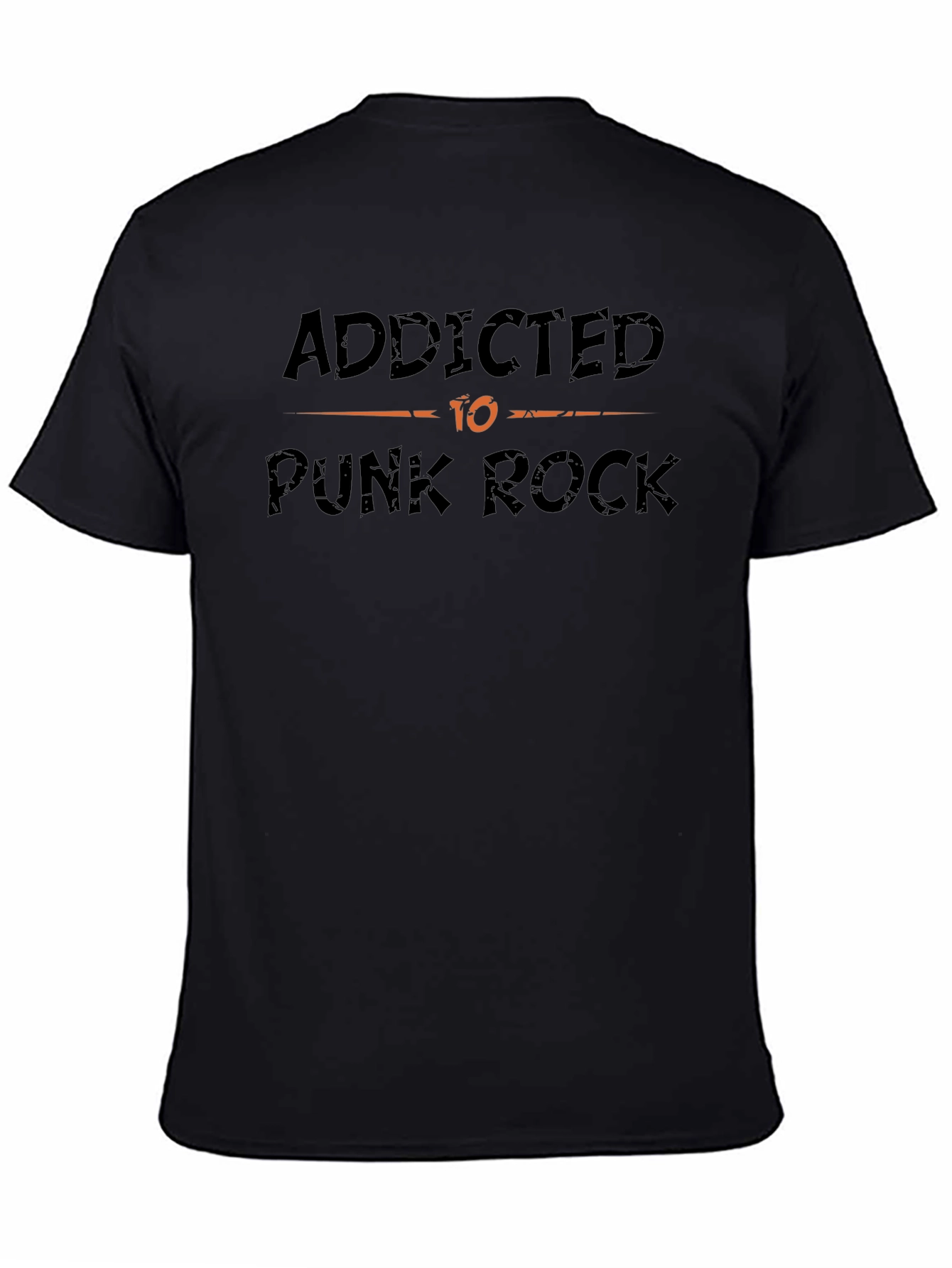 Addicted to Punk Rock Graphic Tee - Black