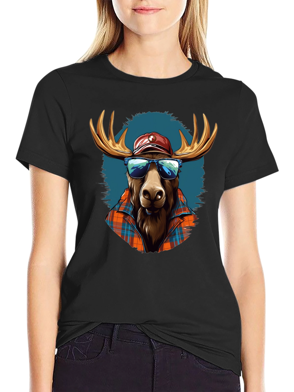 Cool Moose Tee: Lumberjack Style