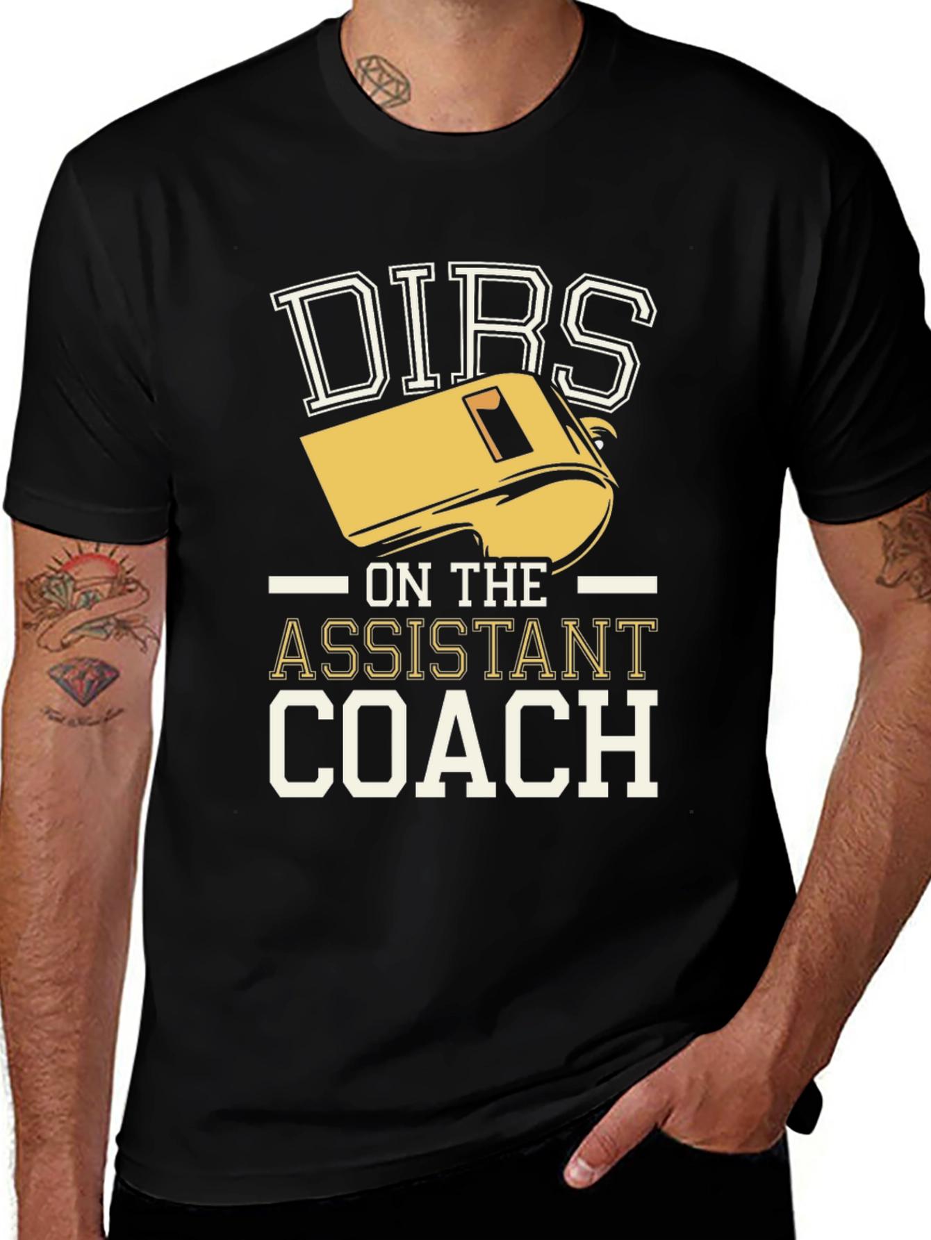Funny Dirbs on the Assistant Coach T-Shirt
