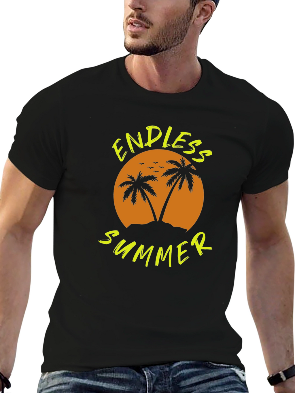 Endless Summer Graphic Black T-Shirt