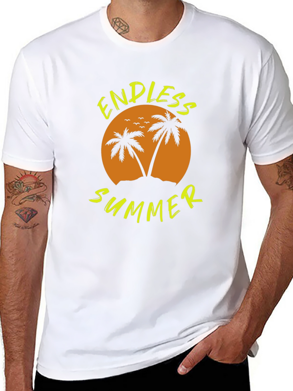 Endless Summer Graphic Black T-Shirt