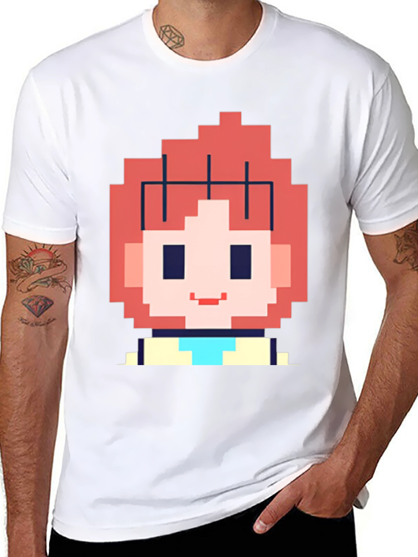 Pixel Art Character Graphic Tee