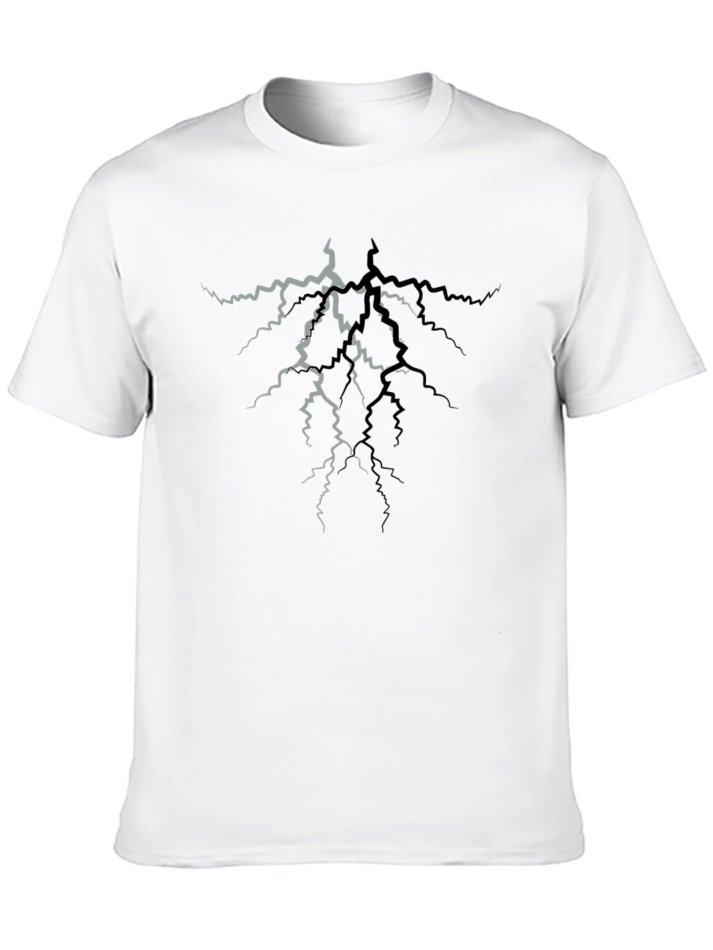 Cracked Lightning T-Shirt - Stylish Graphic Tee