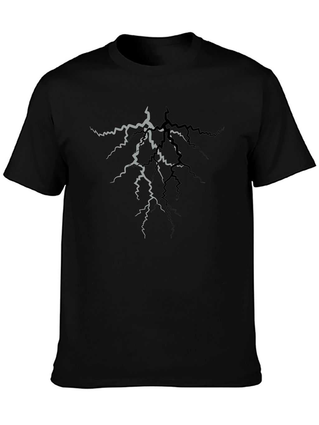 Cracked Lightning T-Shirt - Stylish Graphic Tee