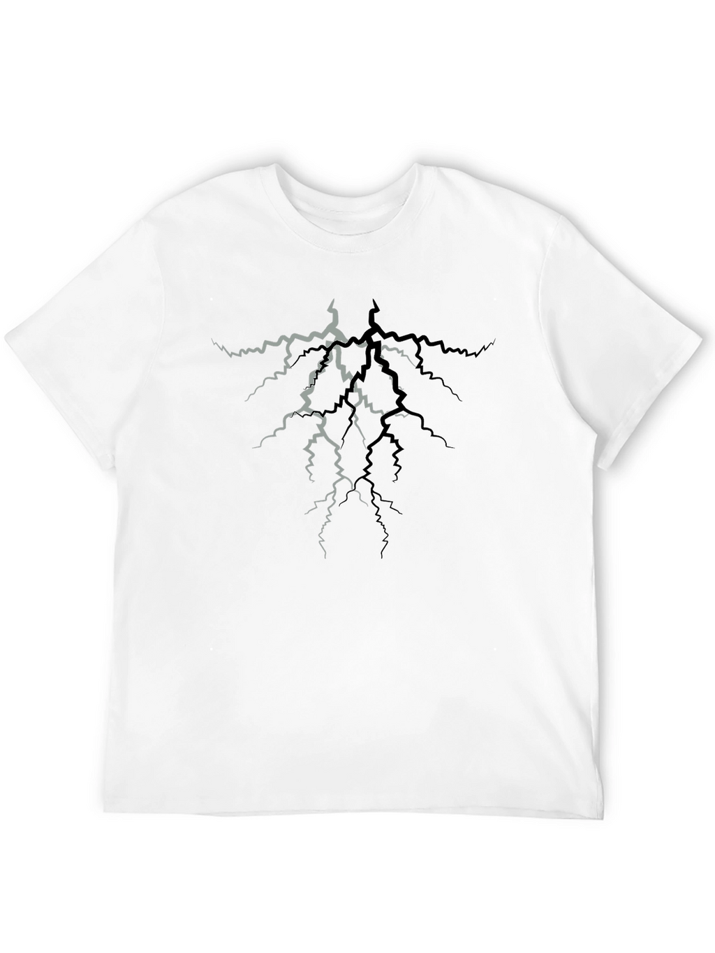 Cracked Lightning T-Shirt - Stylish Graphic Tee