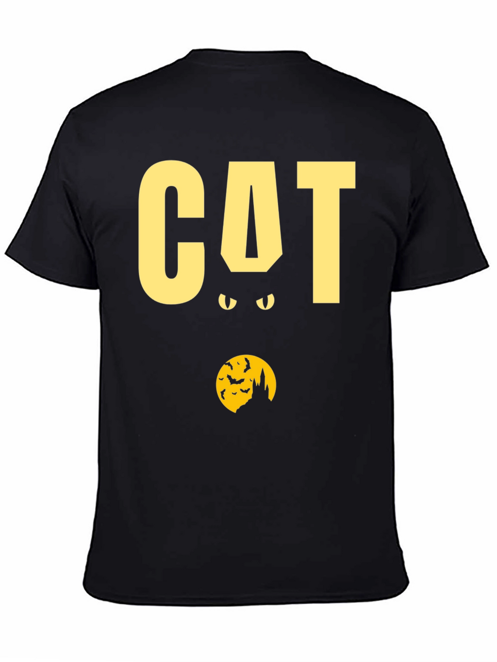 Halloween Cat Graphic T-Shirt - Spooky Season Tee