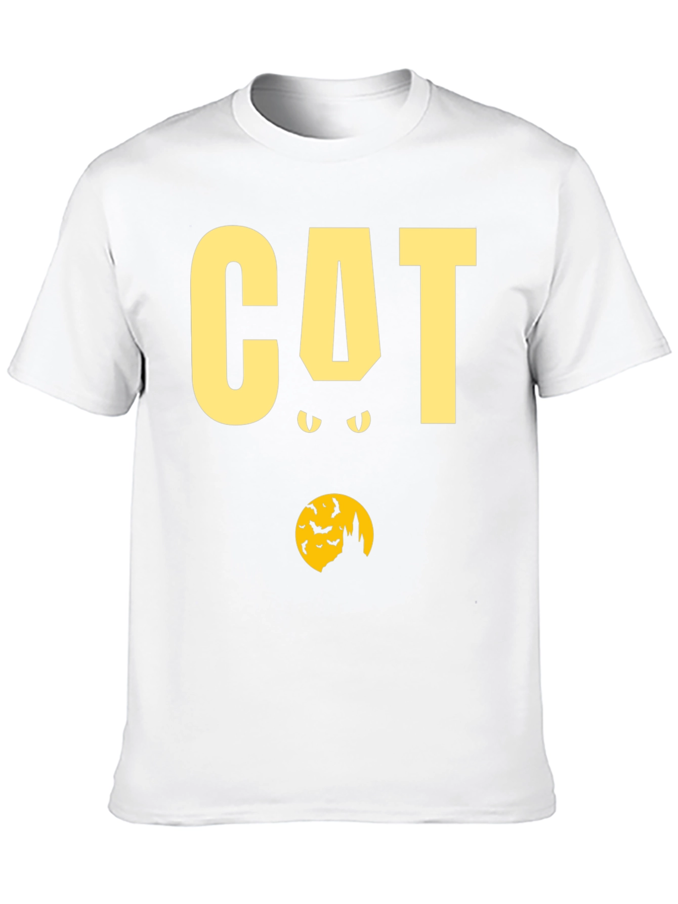Halloween Cat Graphic T-Shirt - Spooky Season Tee
