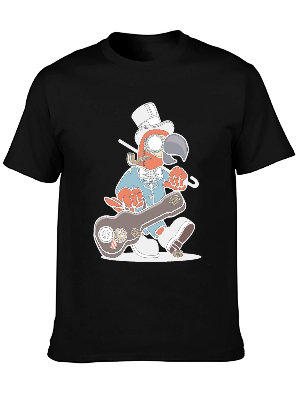 Gentleman Parrot Tee - Unique Graphic T-Shirt