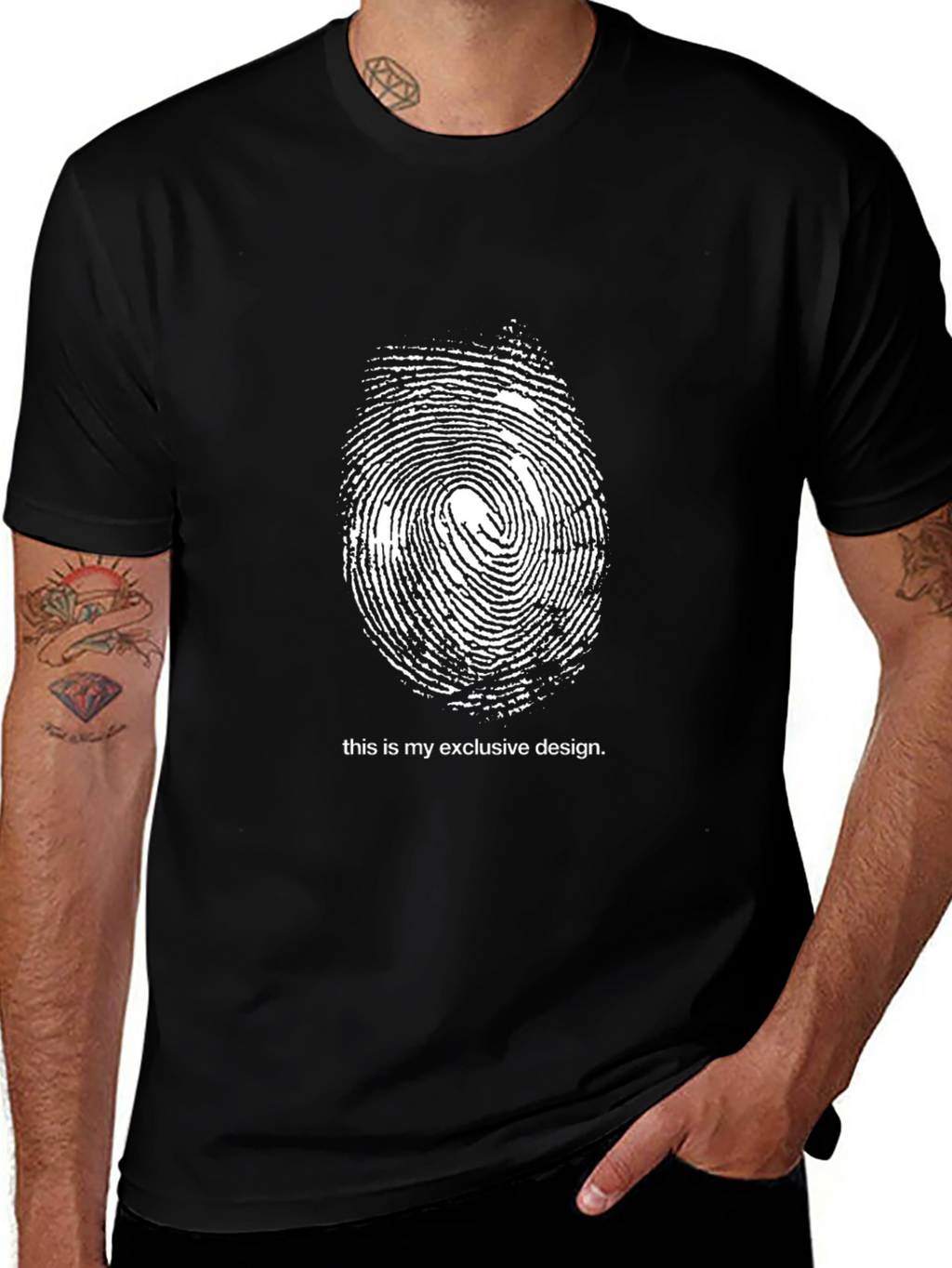 Exclusive Design Black T-Shirt