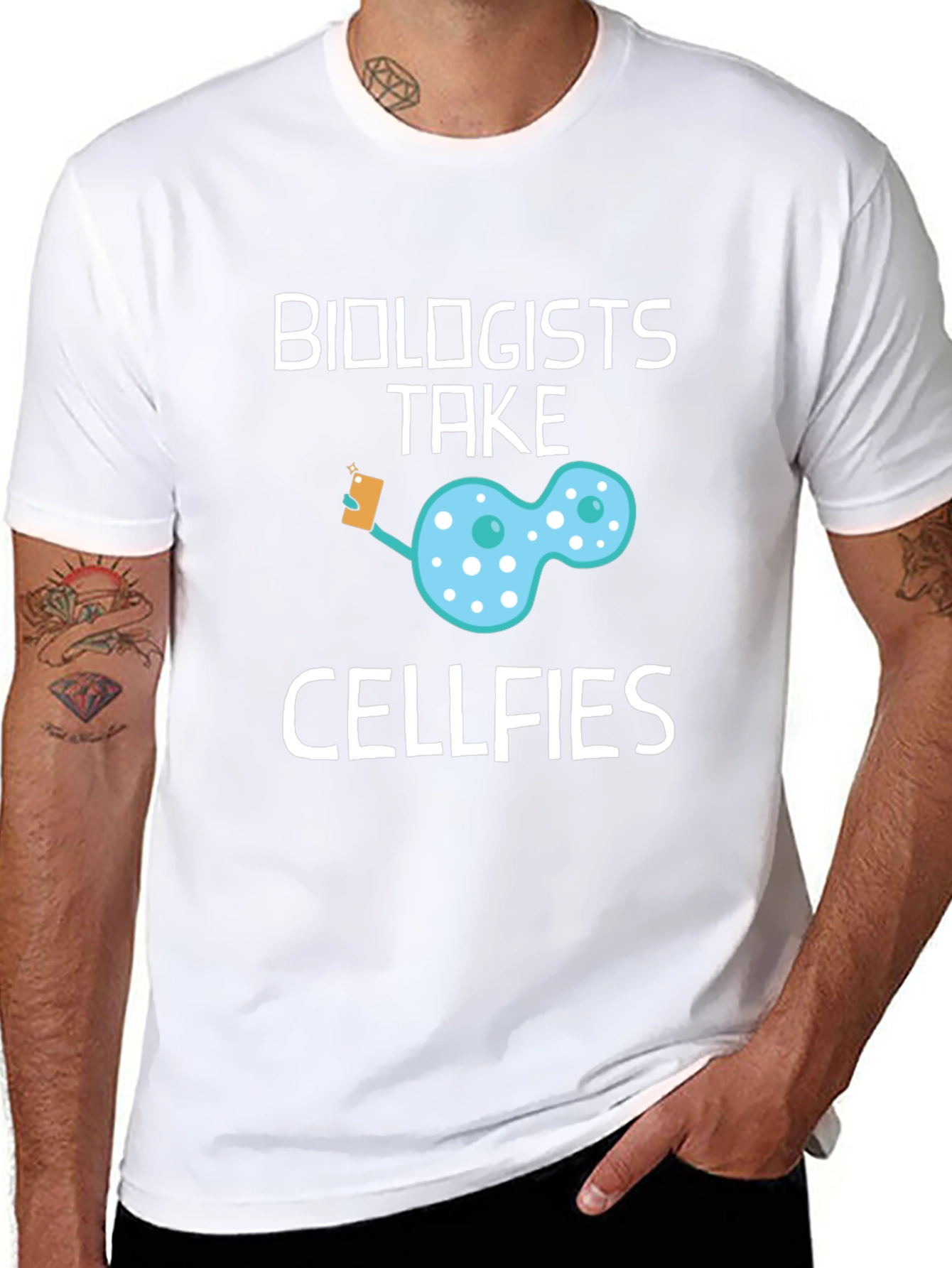 Biologists Take Cellfies Funny Science T-Shirt