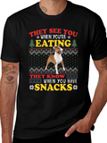 Dog Breed Eating Snacks Graphic T-Shirt