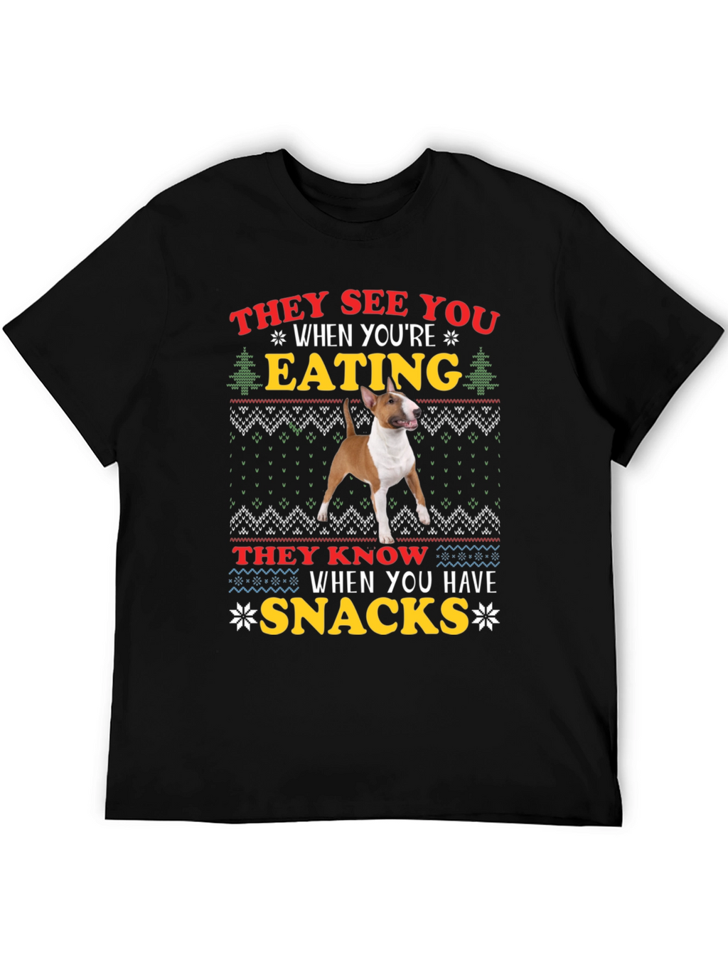 Dog Breed Eating Snacks Graphic T-Shirt