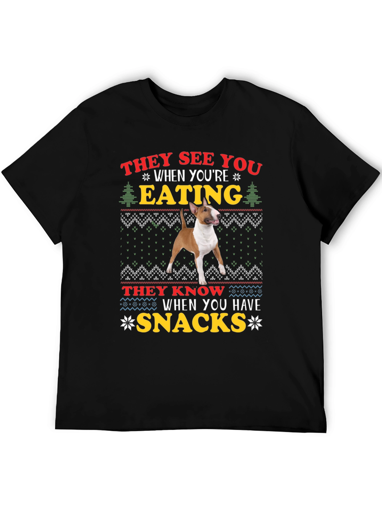 Dog Breed Eating Snacks Graphic T-Shirt