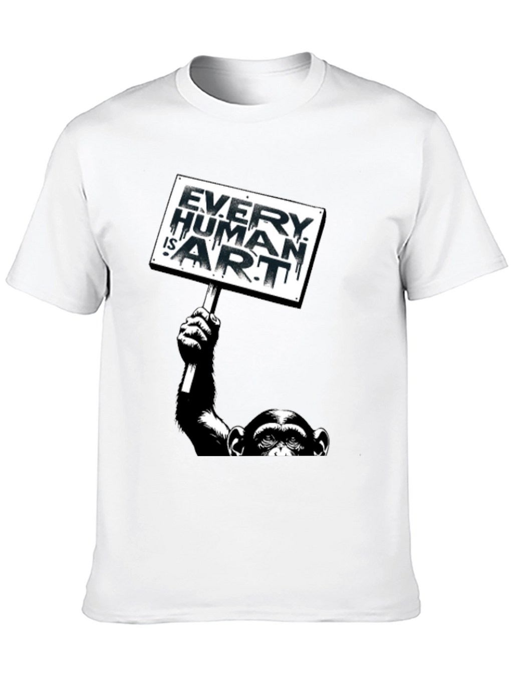 Every Human is Art Monkey Graphic T-Shirt
