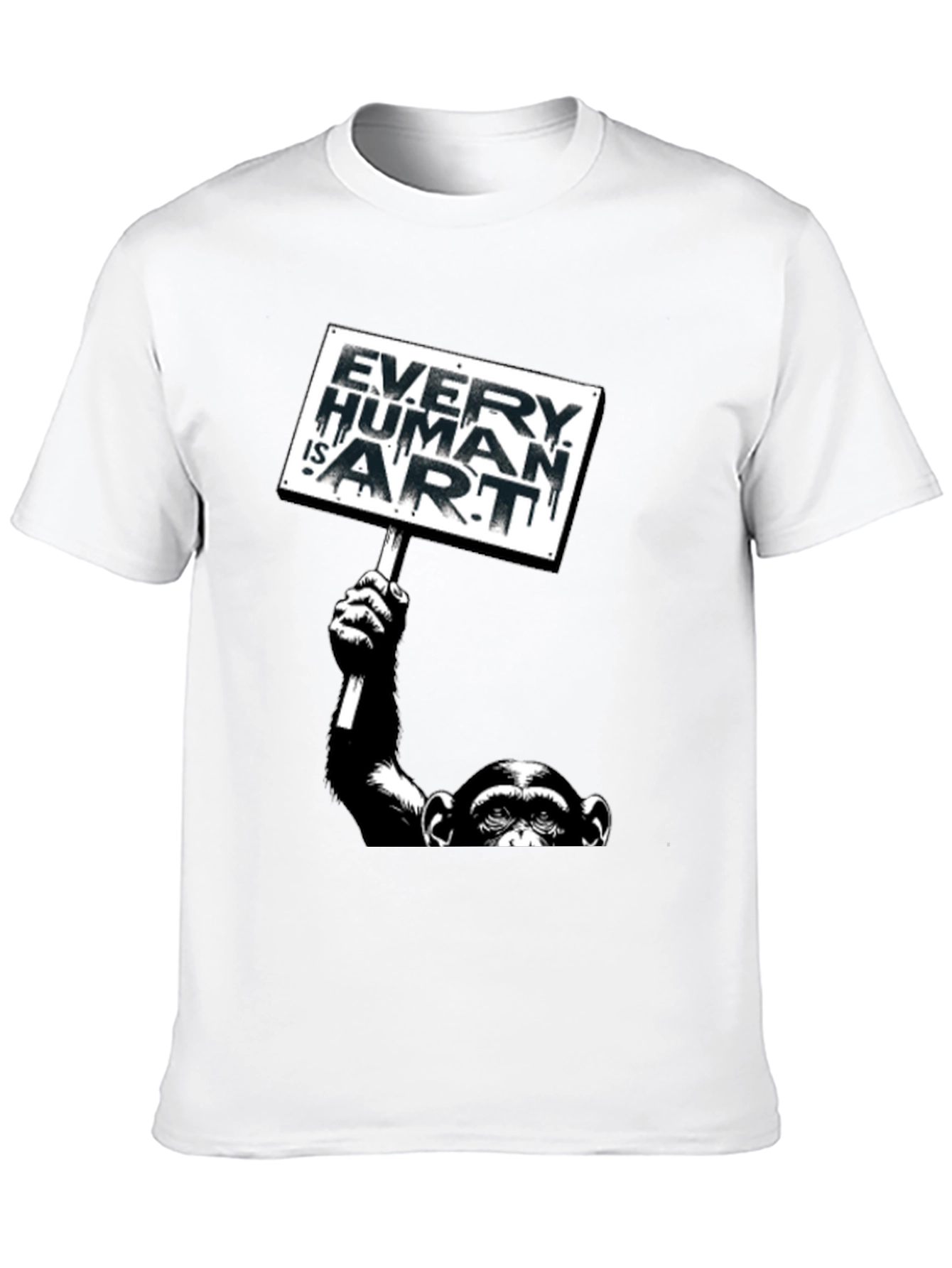 Every Human is Art Monkey Graphic T-Shirt