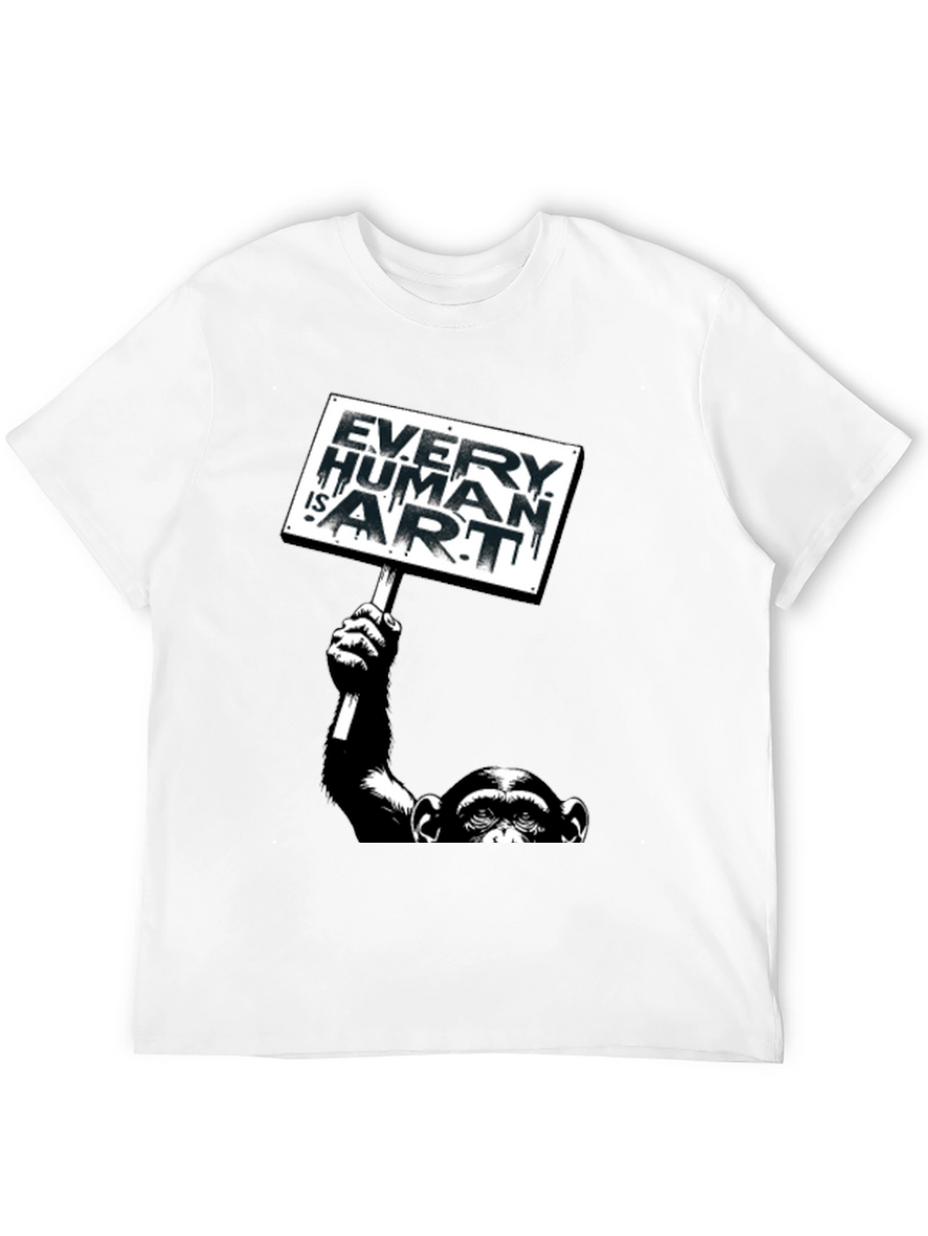 Every Human is Art Monkey Graphic T-Shirt