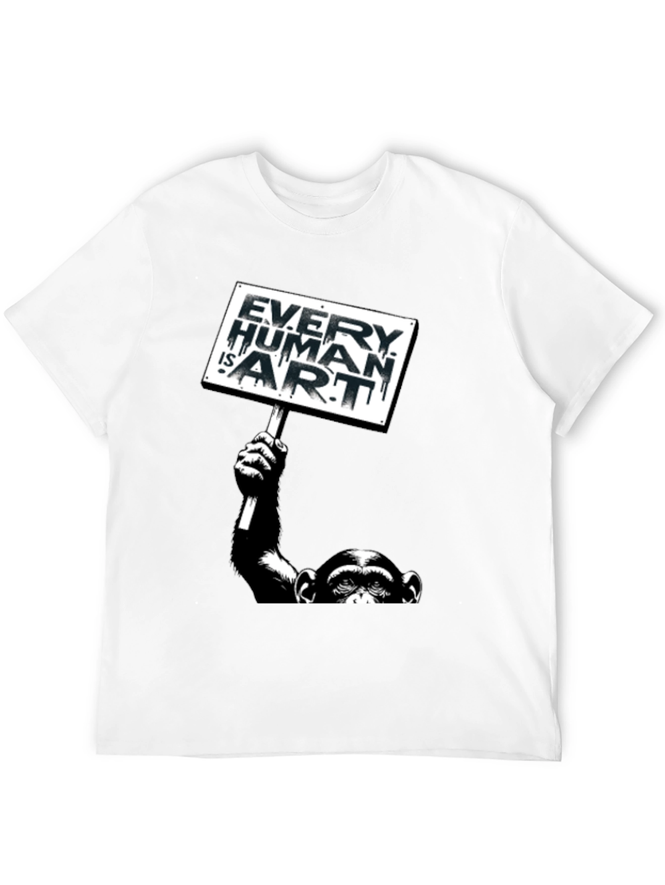 Every Human is Art Monkey Graphic T-Shirt
