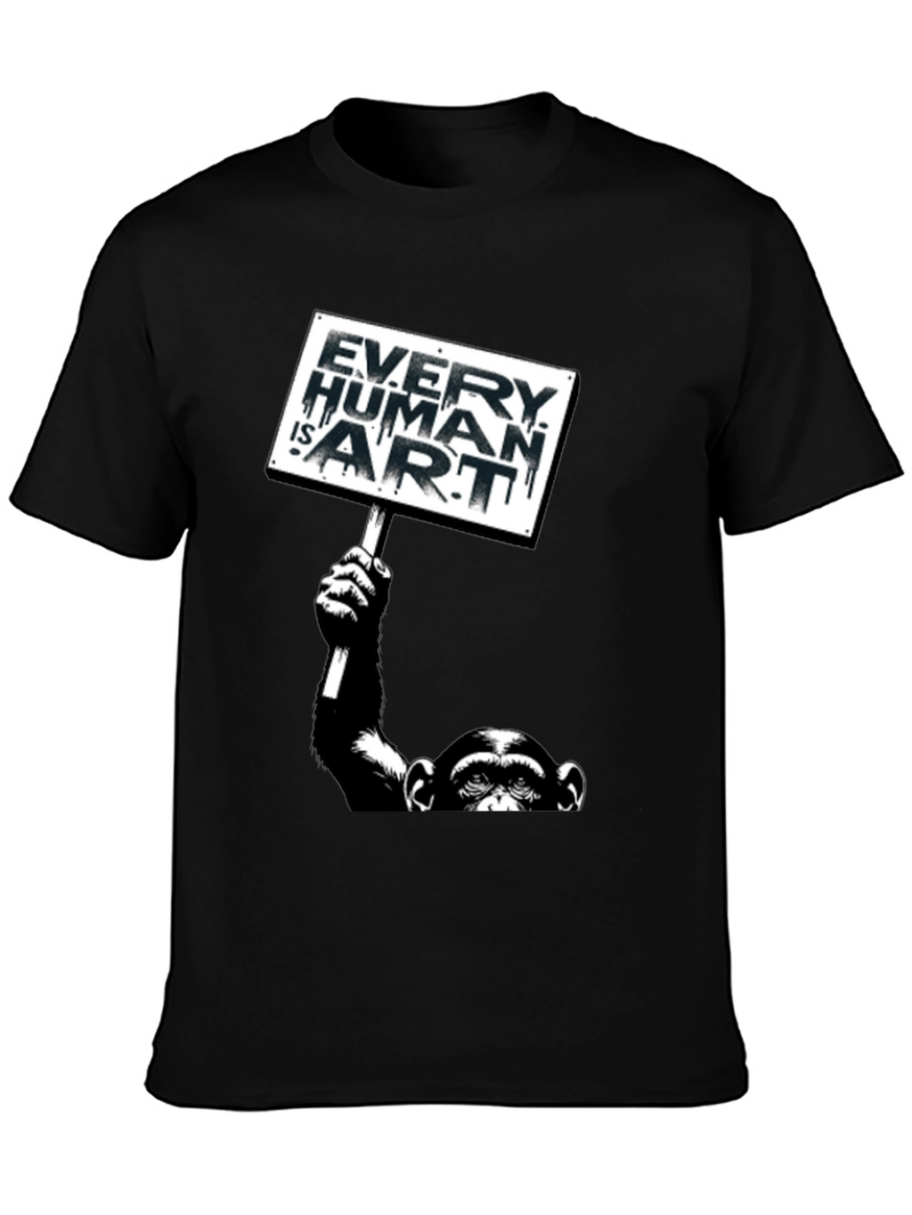 Every Human is Art Monkey Graphic T-Shirt