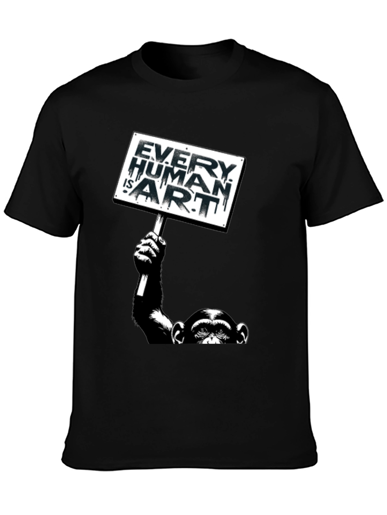 Every Human is Art Monkey Graphic T-Shirt