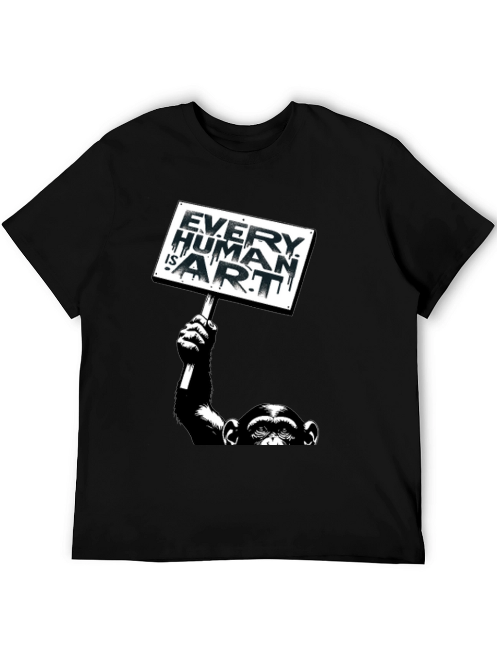 Every Human is Art Monkey Graphic T-Shirt