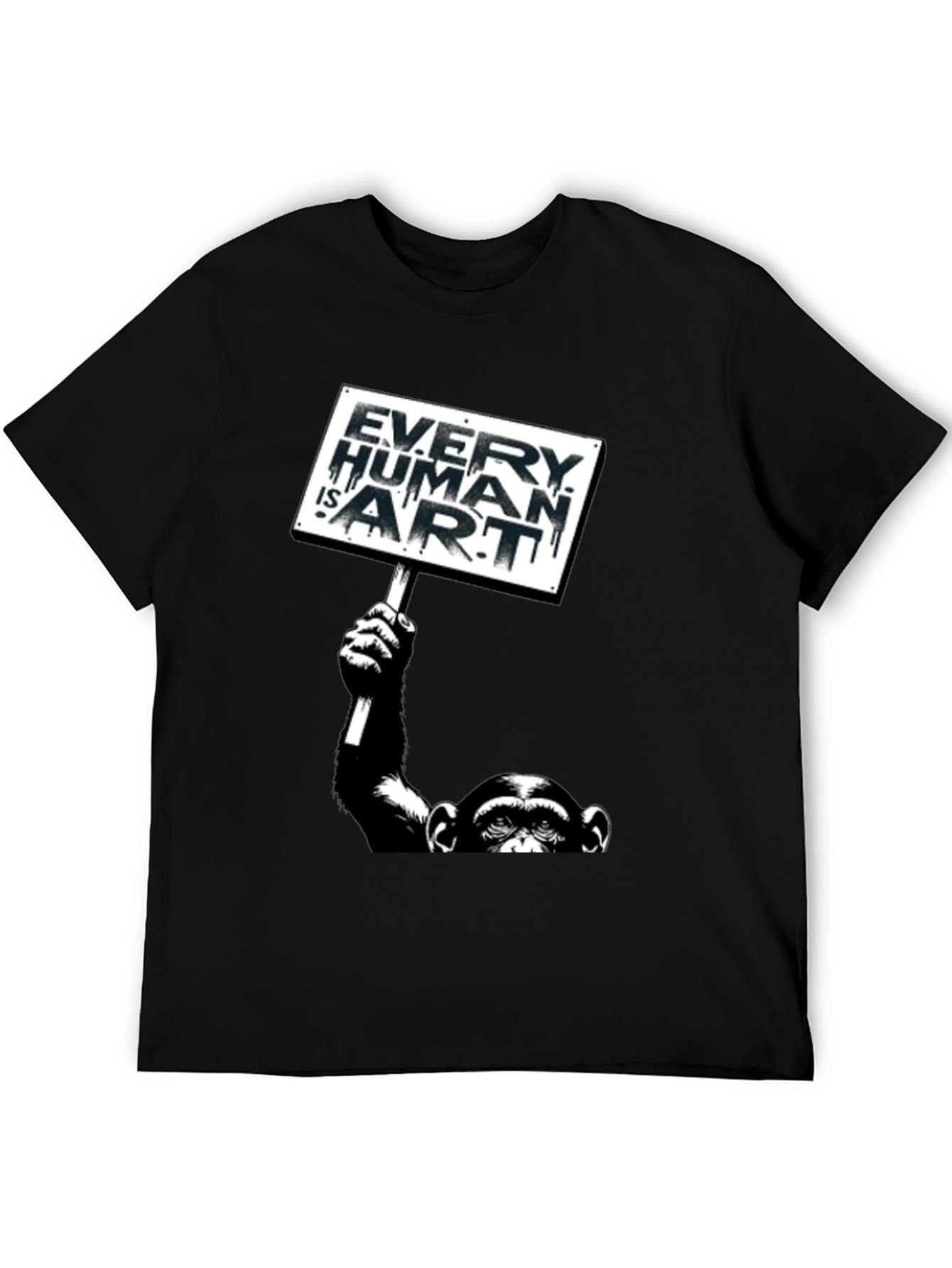 Every Human is Art Monkey Graphic T-Shirt