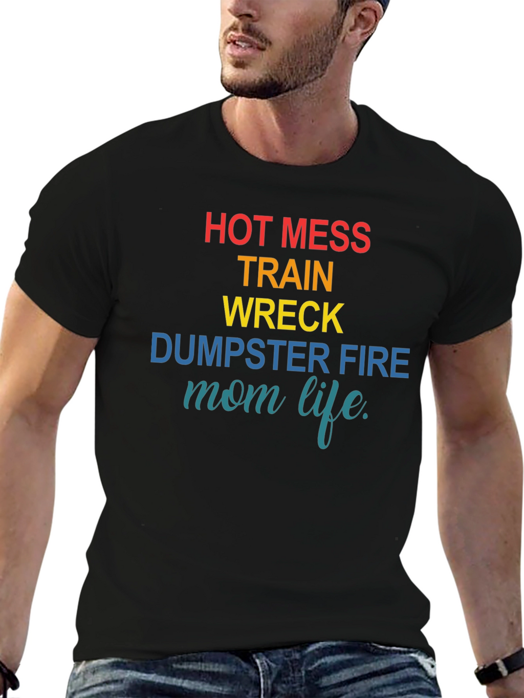 Hot Mess Mom Life Graphic Tee