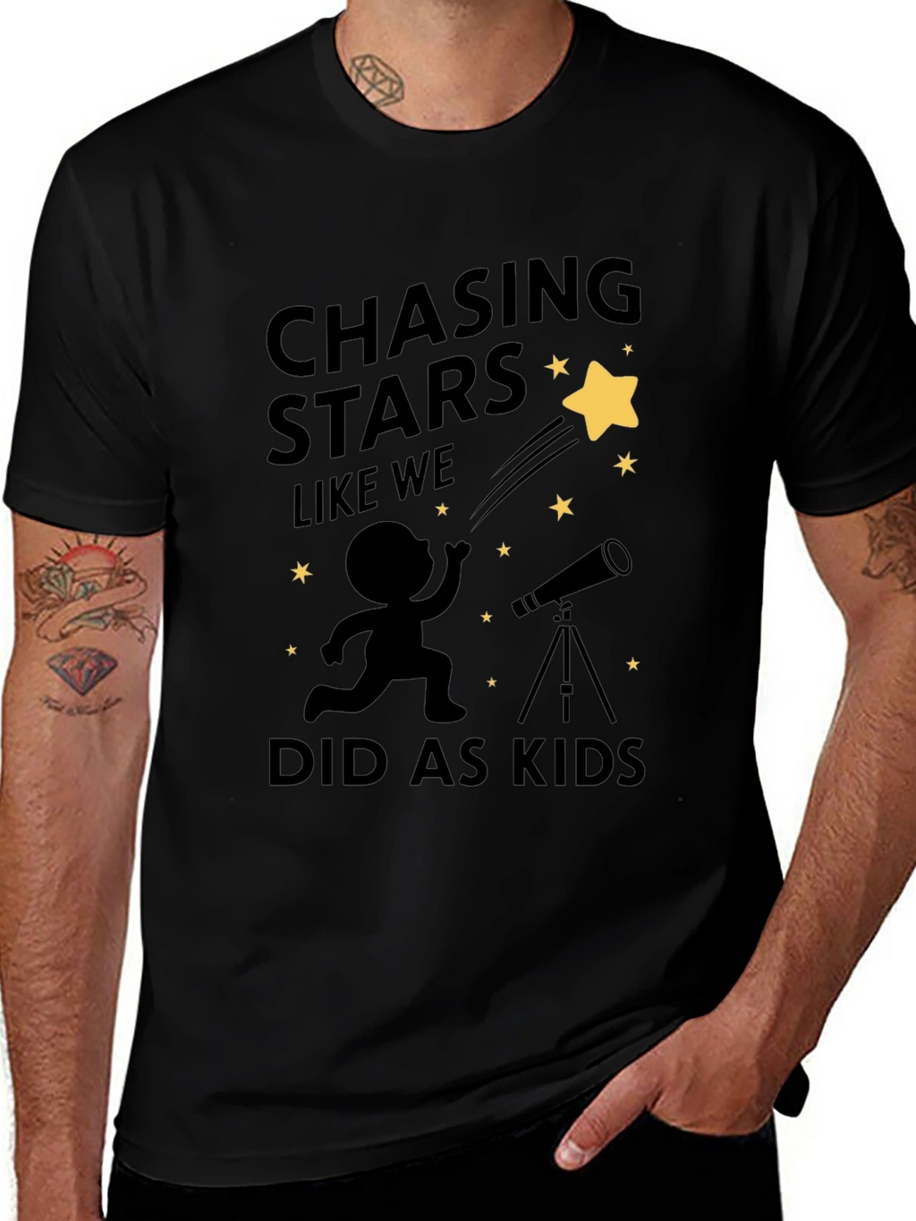 Chasing Stars Graphic T-Shirt
