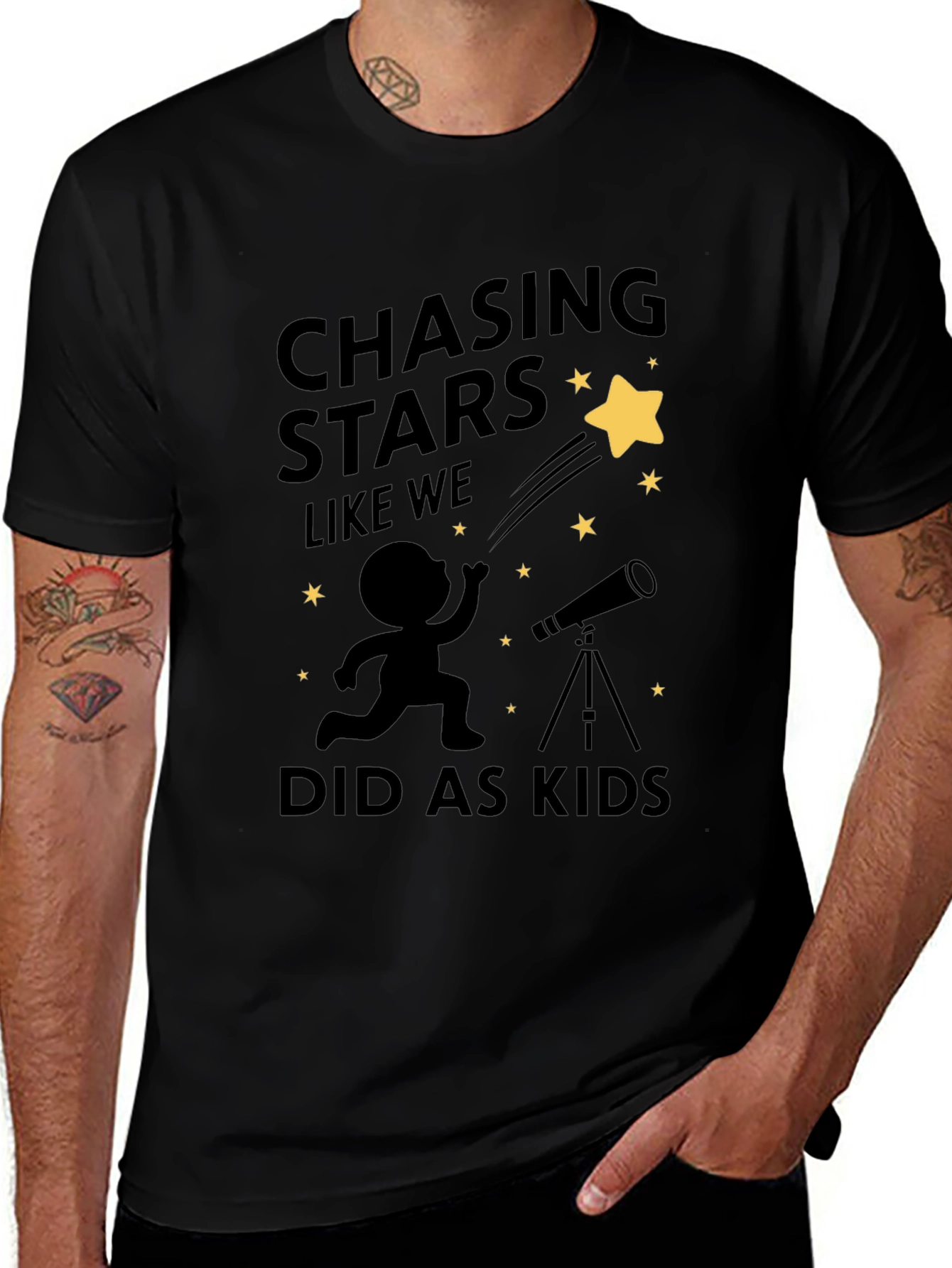 Chasing Stars Graphic T-Shirt