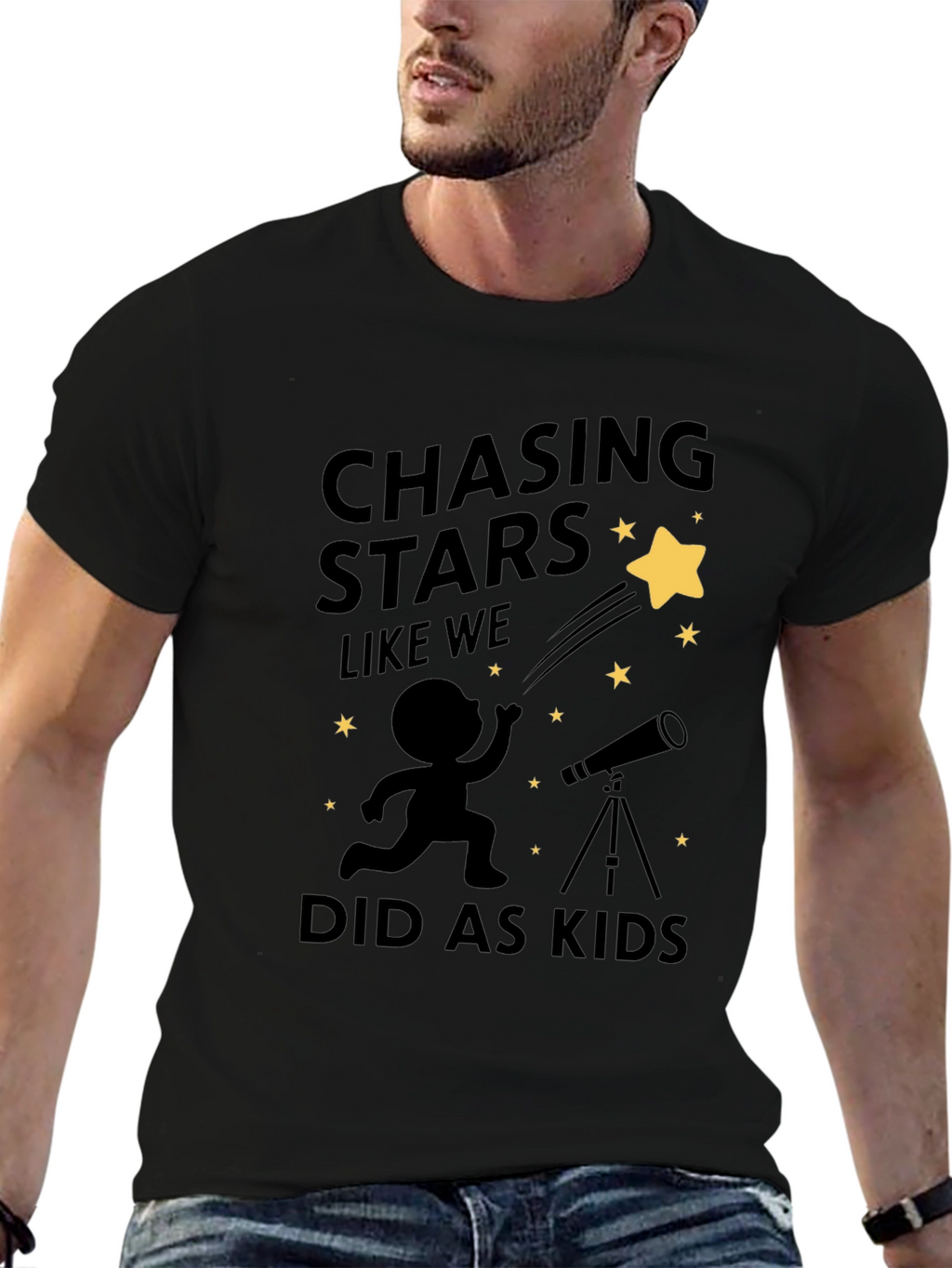 Chasing Stars Graphic T-Shirt