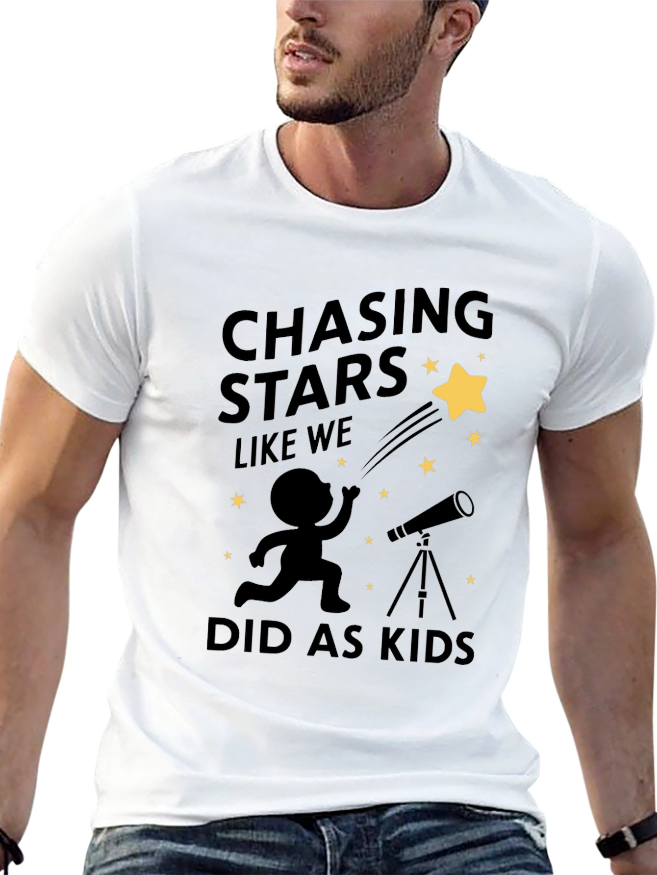 Chasing Stars Graphic T-Shirt