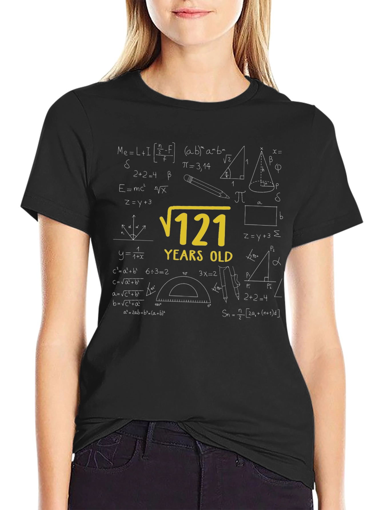 11 Years Old Math Equations Graphic Tee