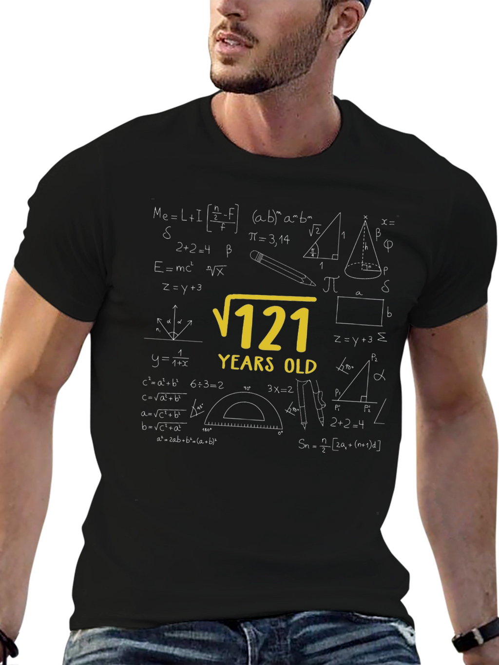 11 Years Old Math Equations Graphic Tee