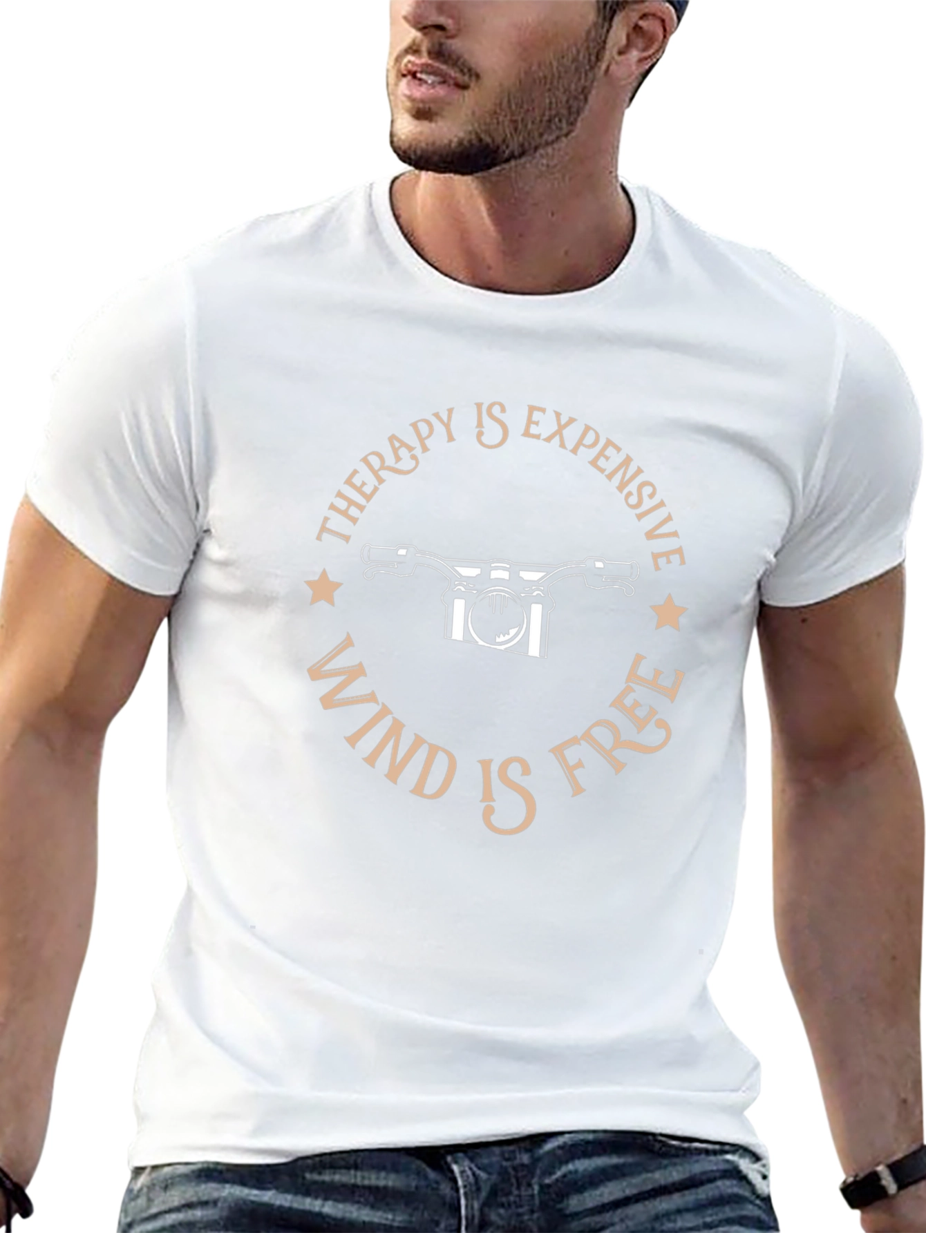 Therapy is Expensive Wind is Free Black T-Shirt