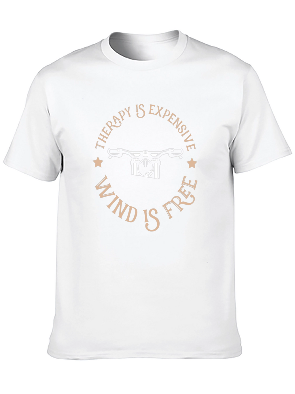 Therapy is Expensive Wind is Free Black T-Shirt