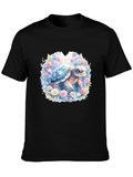 Sea Turtle Floral Graphic T-Shirt