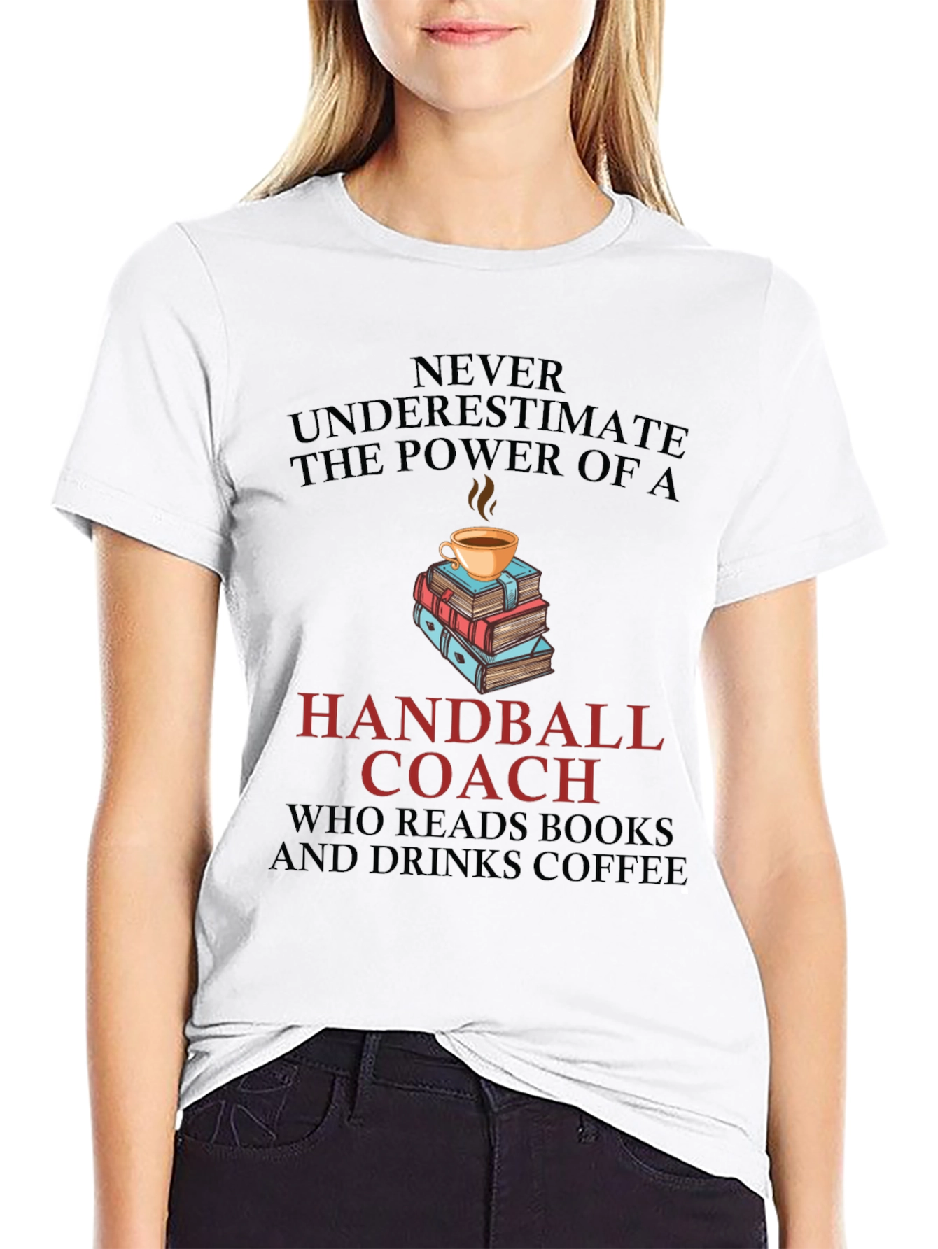 Handball Coach Coffee & Books T-Shirt