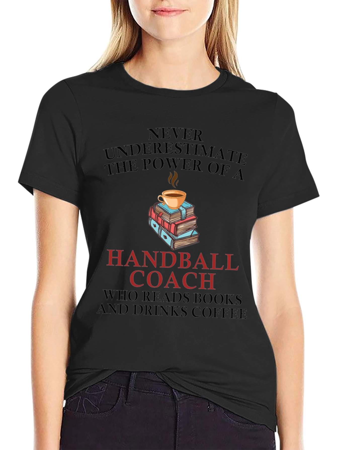 Handball Coach Coffee & Books T-Shirt