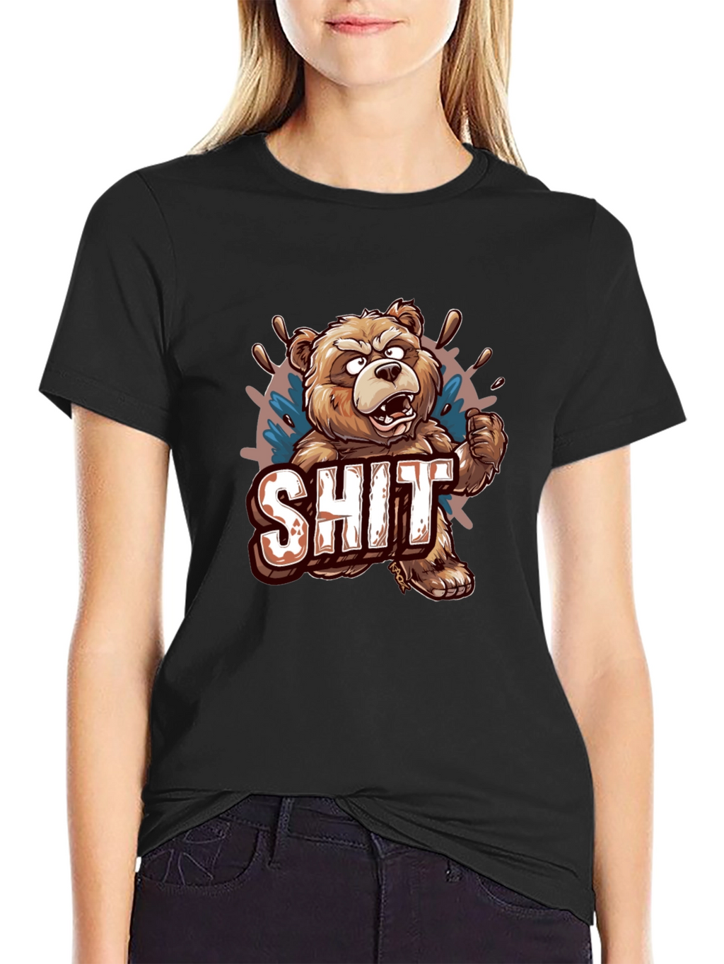 Bear SHIT Graphic T-Shirt