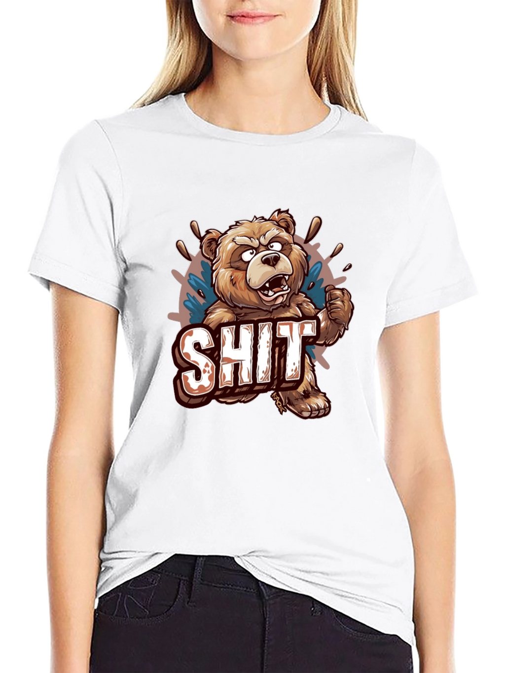 Bear SHIT Graphic T-Shirt