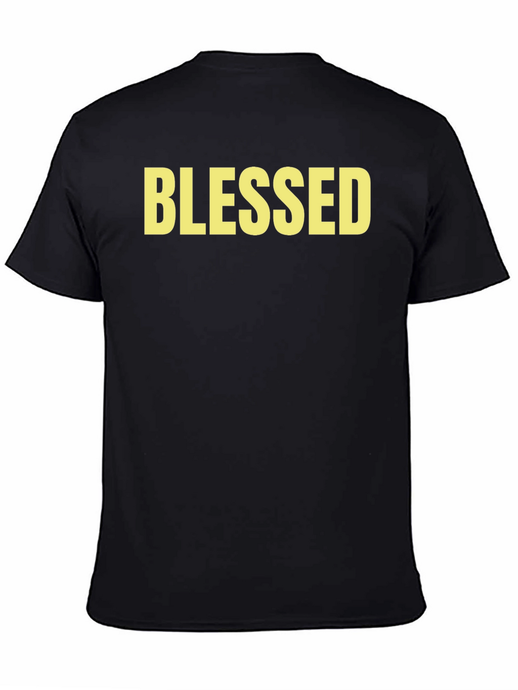 Blessed Graphic Tee - Black Cotton Comfort