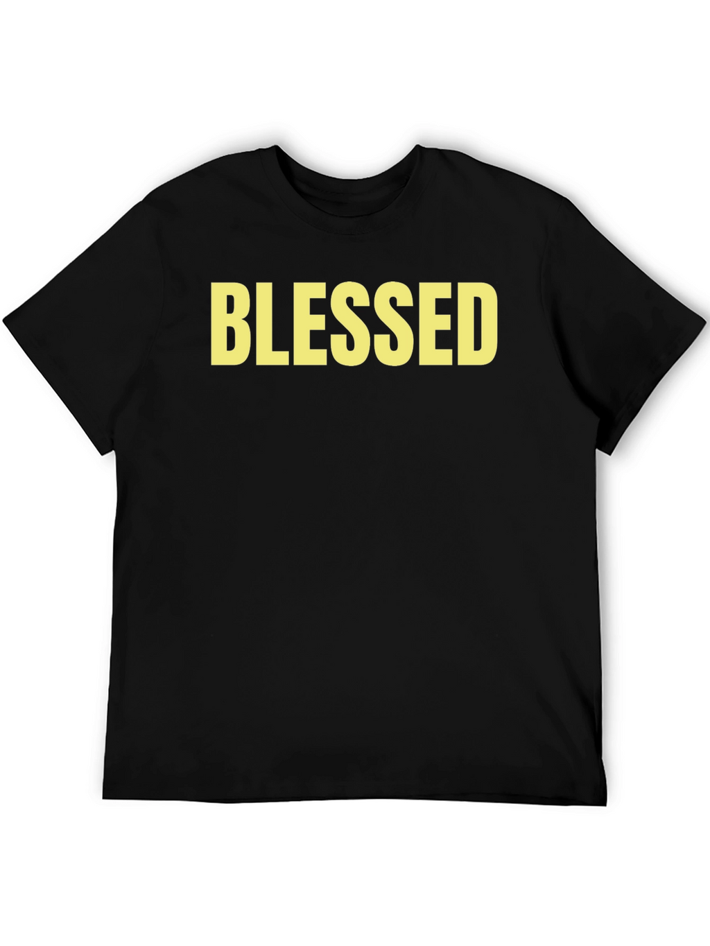 Blessed Graphic Tee - Black Cotton Comfort