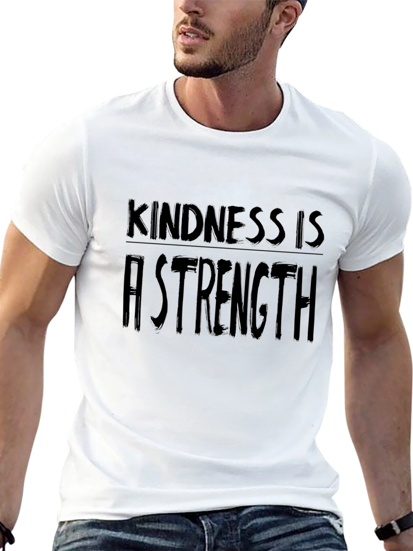 Kindness is a Strength Black Graphic Tee