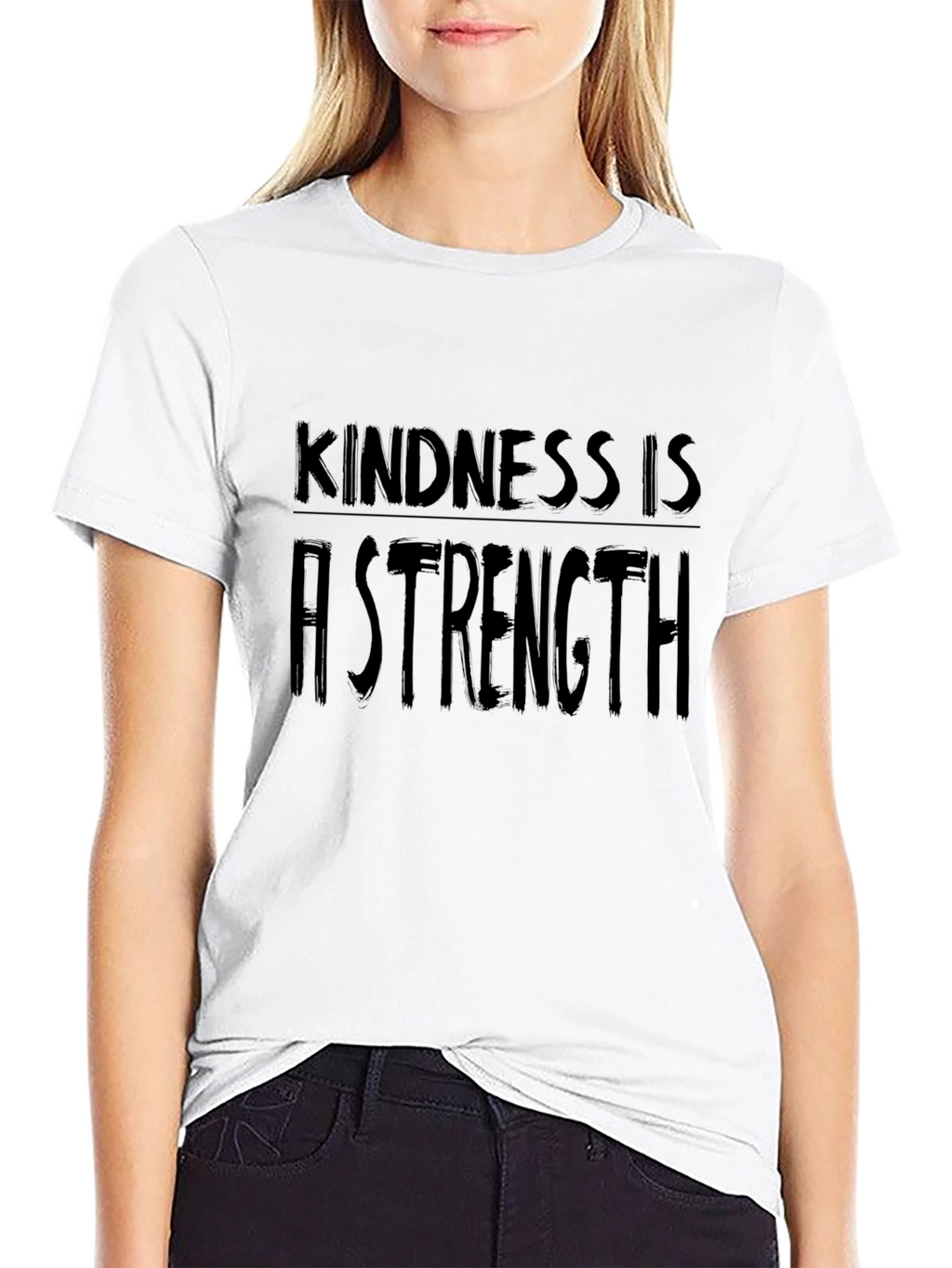 Kindness is a Strength Black Graphic Tee