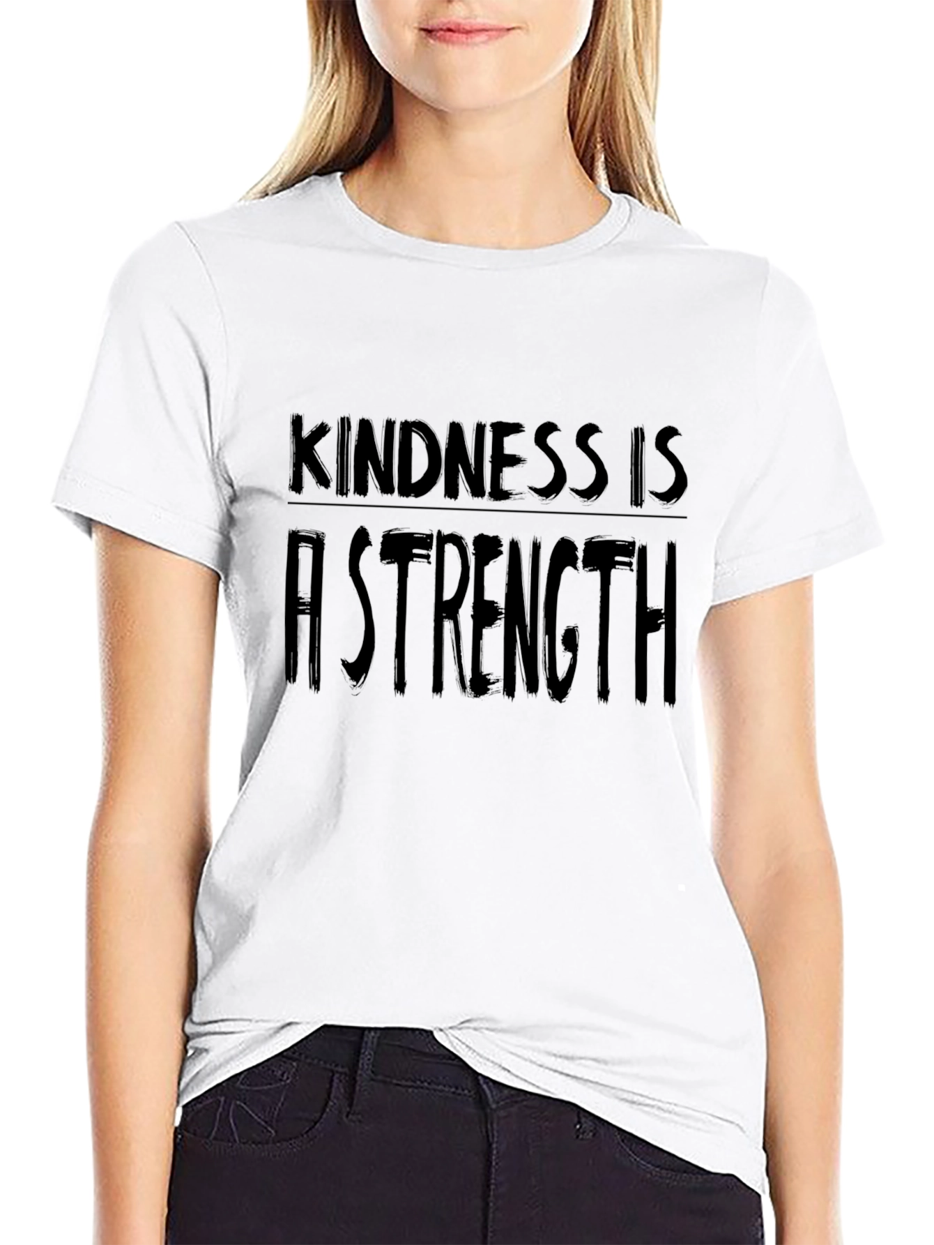Kindness is a Strength Black Graphic Tee