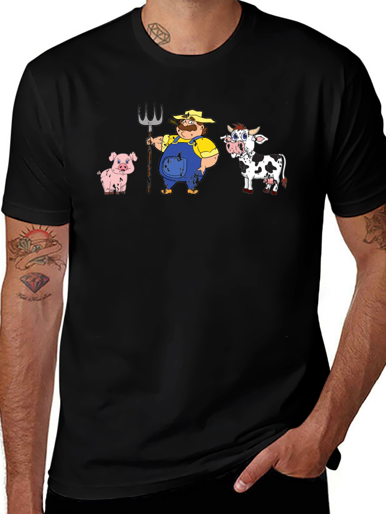 Cartoon Farm Animals T-Shirt